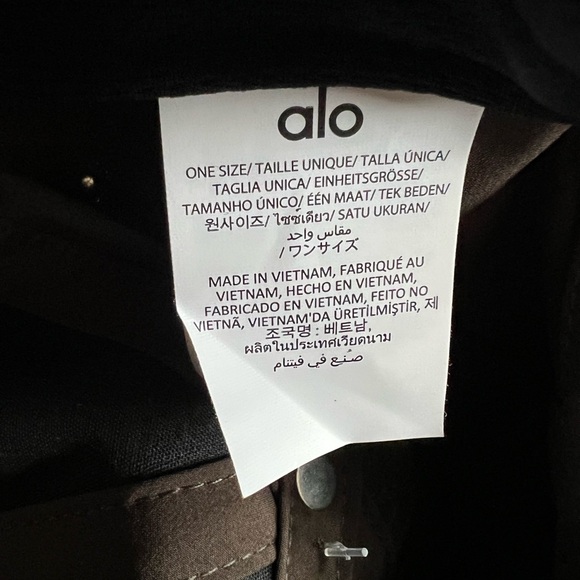 Alo Yoga Performance Off Duty Cap One Size Adjustable Espresso New With Tags $68 - Picture 8 of 8